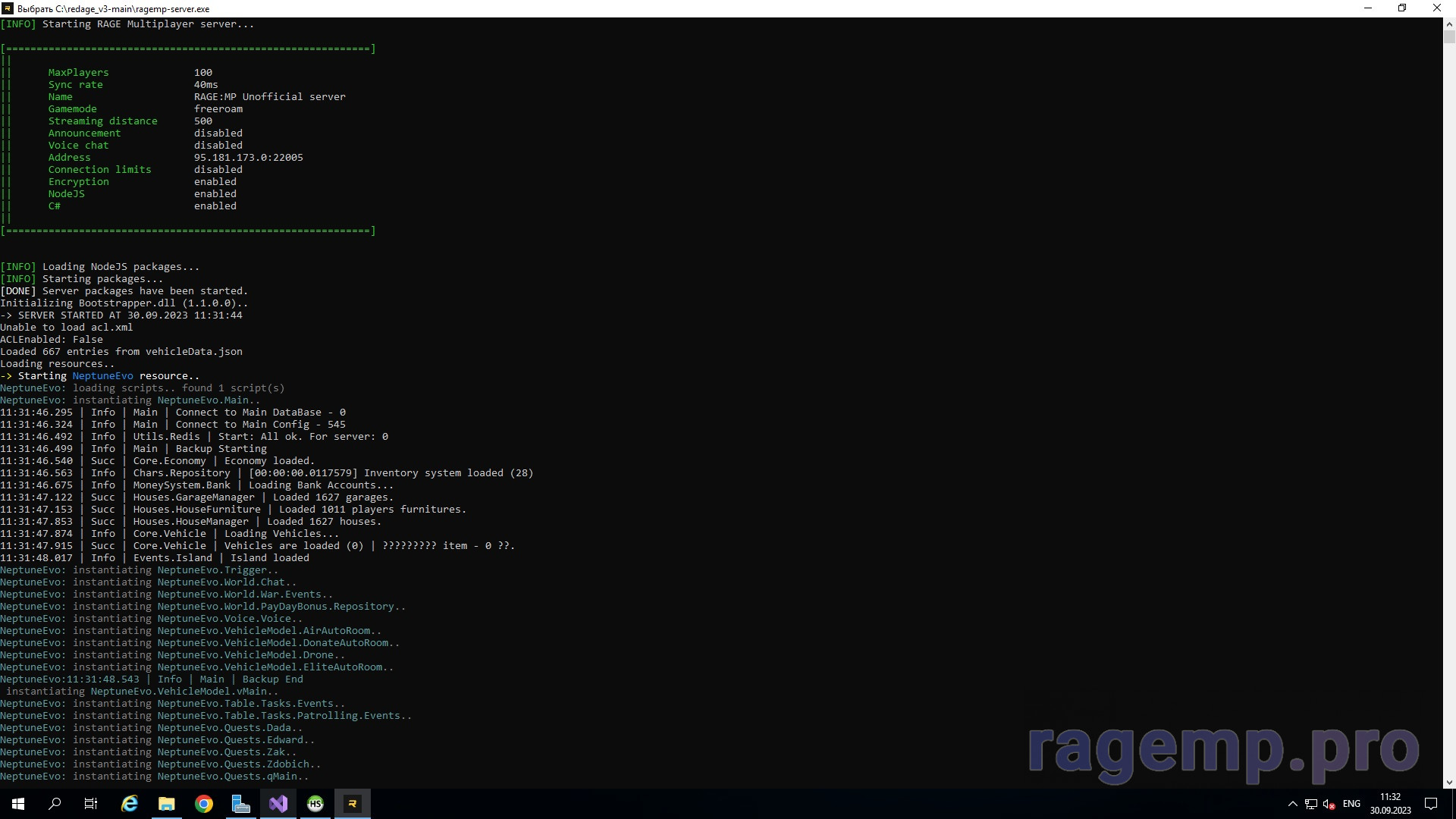 RedAge 3.0 Не подключается main | RAGEMP.PRO - Все для RageMP GTA 5,  готовые сервера, статьи, моды, стол заказов и др.